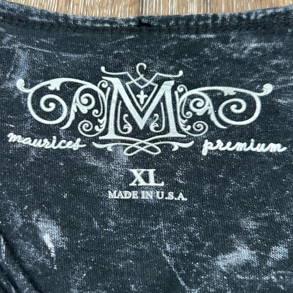 Y2K Whimsigoth Graphic Embellished Top Women's XL Black Crochet Fairy Grunge - Picture 4 of 10